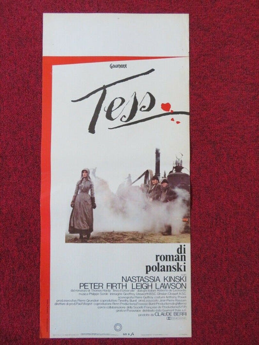 TESS ITALIAN LOCANDINA (27.5"x12.5") POSTER NASTASSIA KINSKI ROMAN POLANSKI 1979 Movie posters