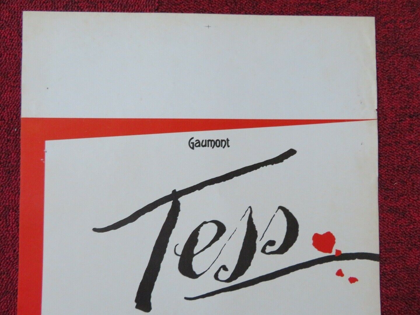 TESS ITALIAN LOCANDINA (27.5"x12.5") POSTER NASTASSIA KINSKI ROMAN POLANSKI 1979 Movie posters
