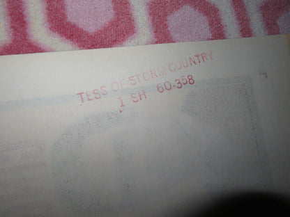 TESS OF STORM COUNTRY US ONE SHEET POSTER DIANE BAKER LEE PHILIPS 1960 Movie posters