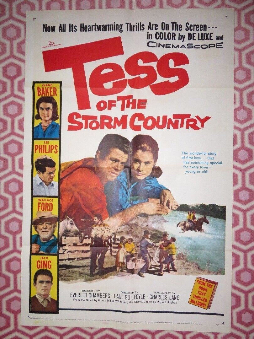 TESS OF STORM COUNTRY US ONE SHEET POSTER DIANE BAKER LEE PHILIPS 1960 Movie posters