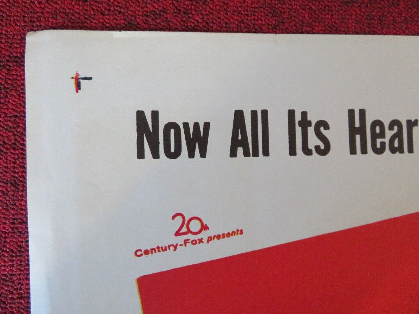 TESS OF THE STORM COUNTRY FOLDED US ONE SHEET POSTER DIANE BAKER 1960 Movie posters