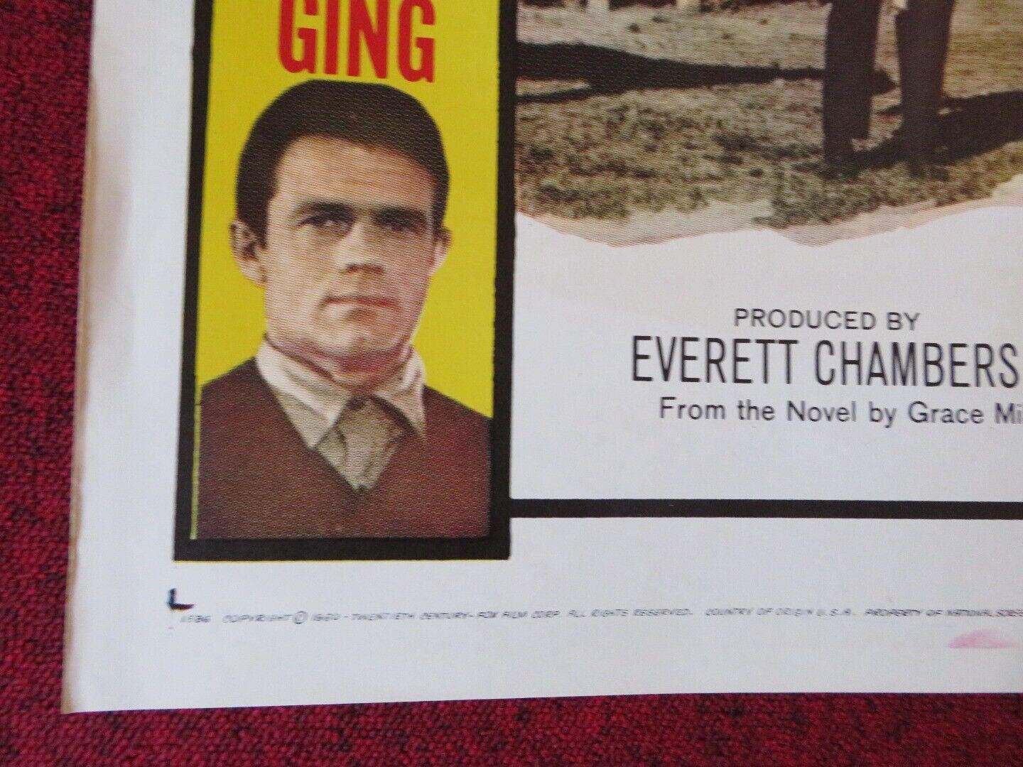 TESS OF THE STORM COUNTRY FOLDED US ONE SHEET POSTER DIANE BAKER 1960 Movie posters