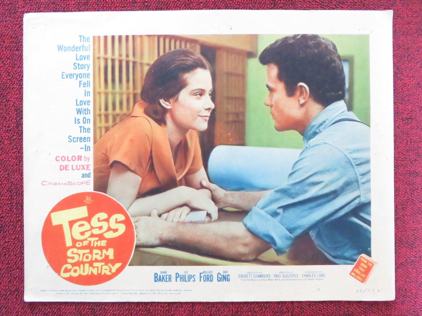 TESS OF THE STORM COUNTRY US LOBBY CARD FULL SET DIANE BAKER LEE PHILIPS 1960 Rendezvous Cinema Movie posters