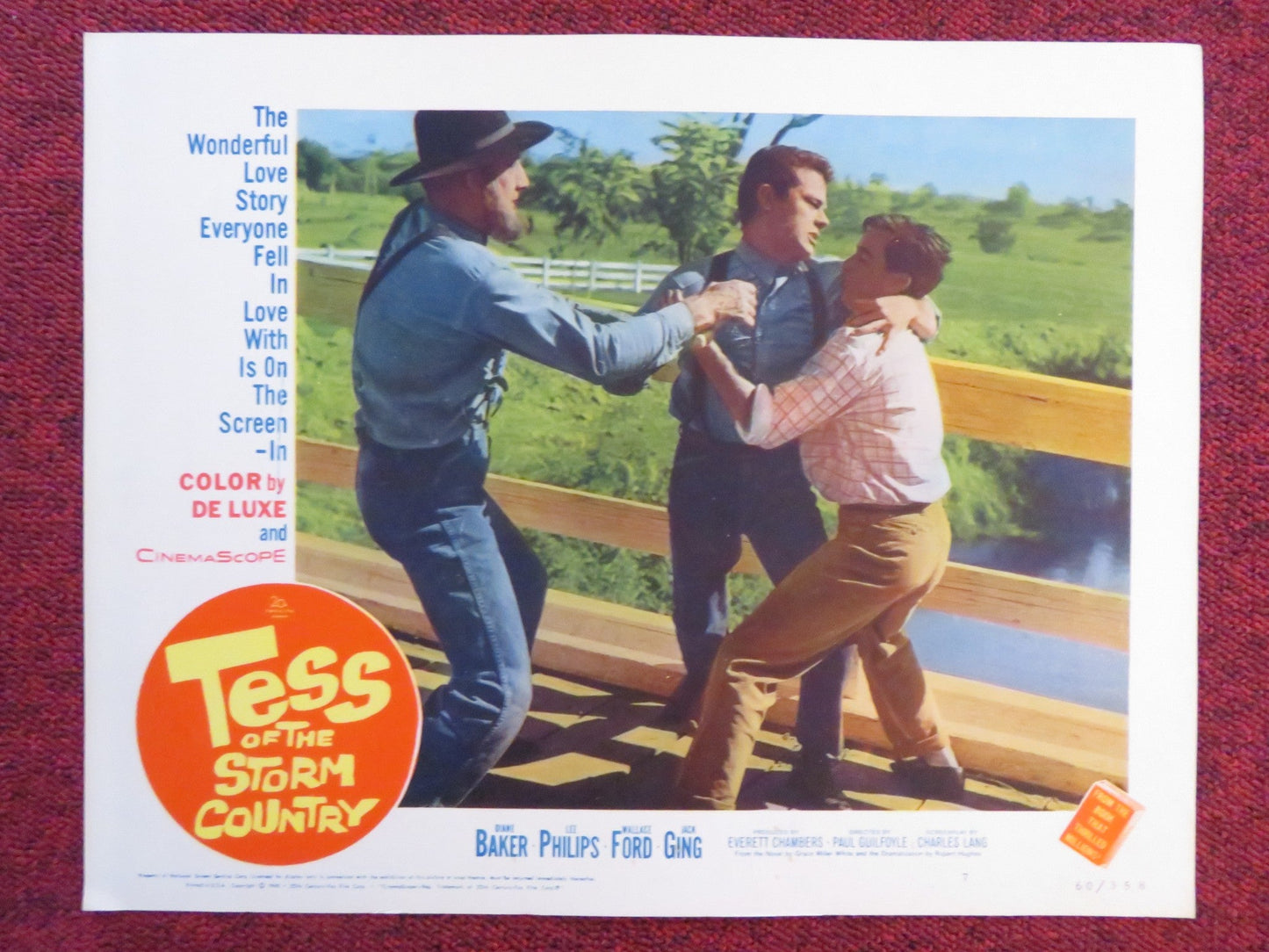 TESS OF THE STORM COUNTRY US LOBBY CARD FULL SET DIANE BAKER LEE PHILIPS 1960 Rendezvous Cinema Movie posters