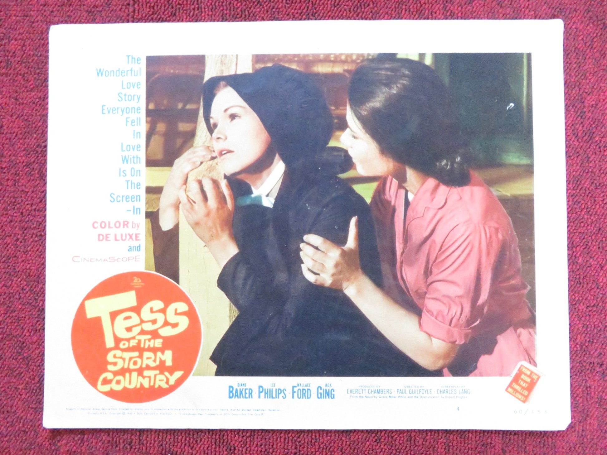 TESS OF THE STORM COUNTRY US LOBBY CARD FULL SET DIANE BAKER LEE PHILIPS 1960 Rendezvous Cinema Movie posters