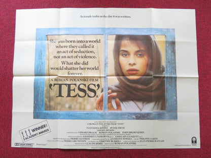 TESS UK QUAD POSTER FOLDED NASTASSIA KINSKI PETER FIRTH 1981 Rendezvous Cinema Movie posters