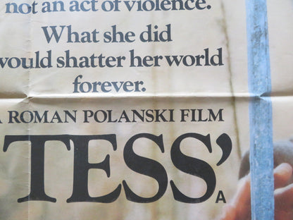 TESS UK QUAD POSTER FOLDED NASTASSIA KINSKI PETER FIRTH 1981 Rendezvous Cinema Movie posters