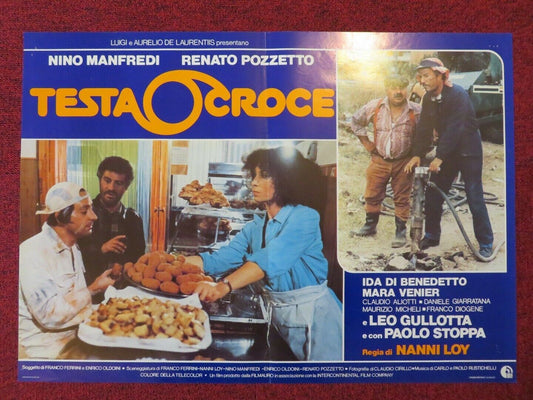 TESTA O'CROCE / Heads I Win, Tails You Lose - A ITALIAN FOTOBUSTA POSTER 1982 Movie posters