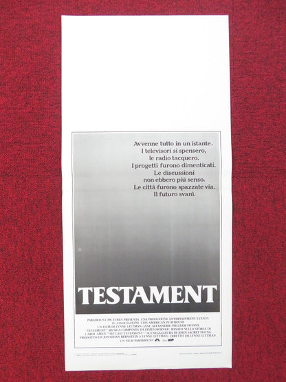 TESTAMENT ITALIAN LOCANDINA POSTER JANE ALEXANDER WILLIAM DEVANE 1984 Rendezvous Cinema Movie posters