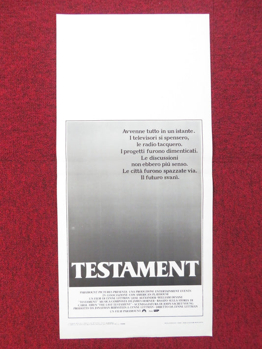 TESTAMENT ITALIAN LOCANDINA POSTER JANE ALEXANDER WILLIAM DEVANE 1984 Rendezvous Cinema Movie posters