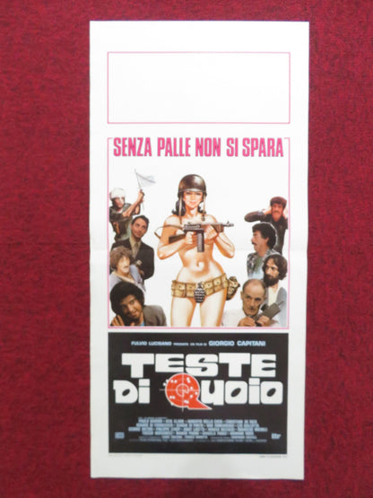 TESTE DI QUOIO ITALIAN LOCANDINA POSTER PAOLO BARONI KEN CLARK 1981 Rendezvous Cinema Movie posters
