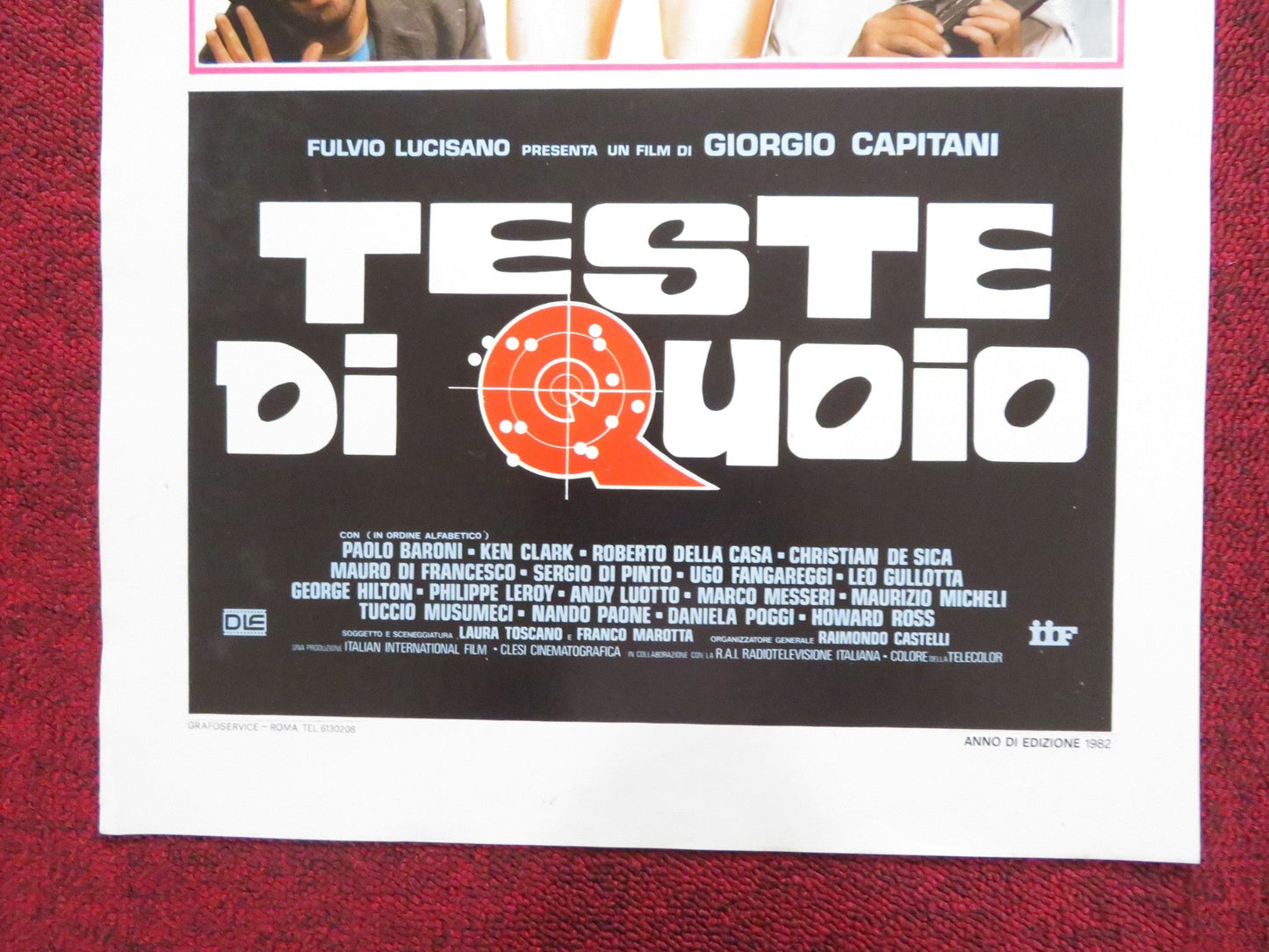 TESTE DI QUOIO ITALIAN LOCANDINA POSTER PAOLO BARONI KEN CLARK 1981 Rendezvous Cinema Movie posters