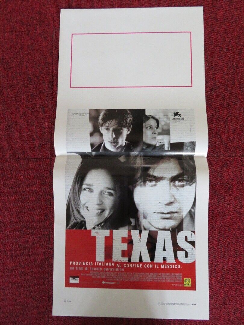 TEXAS ITALIAN LOCANDINA (27.5"x13") POSTER FAUSTO PARAVIDINO RICCARDO SCAMARCIO - Rendezvous Cinema