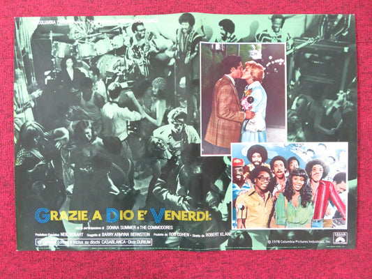 THANK GOD IT'S FRIDAY - B ITALIAN FOTOBUSTA POSTER DONNA SUMMER V.LANDSBURG 1978 Rendezvous Cinema Movie posters