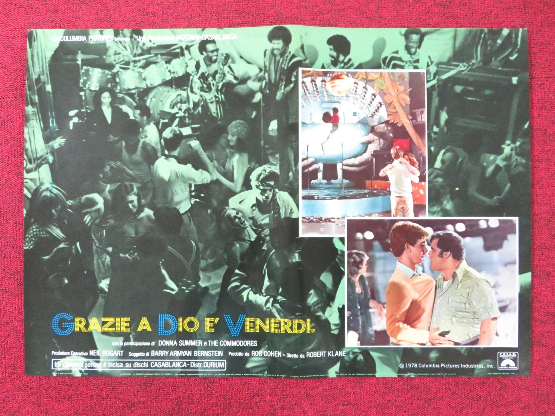 THANK GOD IT'S FRIDAY - C ITALIAN FOTOBUSTA POSTER DONNA SUMMER V.LANDSBURG 1978 Rendezvous Cinema Movie posters