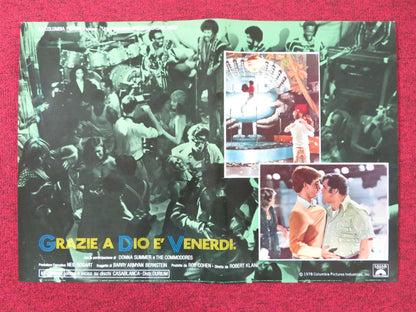 THANK GOD IT'S FRIDAY - C ITALIAN FOTOBUSTA POSTER DONNA SUMMER V.LANDSBURG 1978 Rendezvous Cinema Movie posters