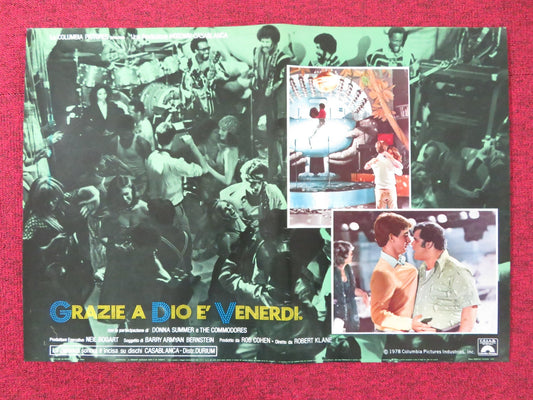 THANK GOD IT'S FRIDAY - C ITALIAN FOTOBUSTA POSTER DONNA SUMMER V.LANDSBURG 1978 Rendezvous Cinema Movie posters