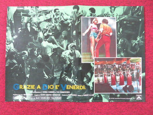 THANK GOD IT'S FRIDAY - D ITALIAN FOTOBUSTA POSTER DONNA SUMMER V.LANDSBURG 1978 Rendezvous Cinema Movie posters