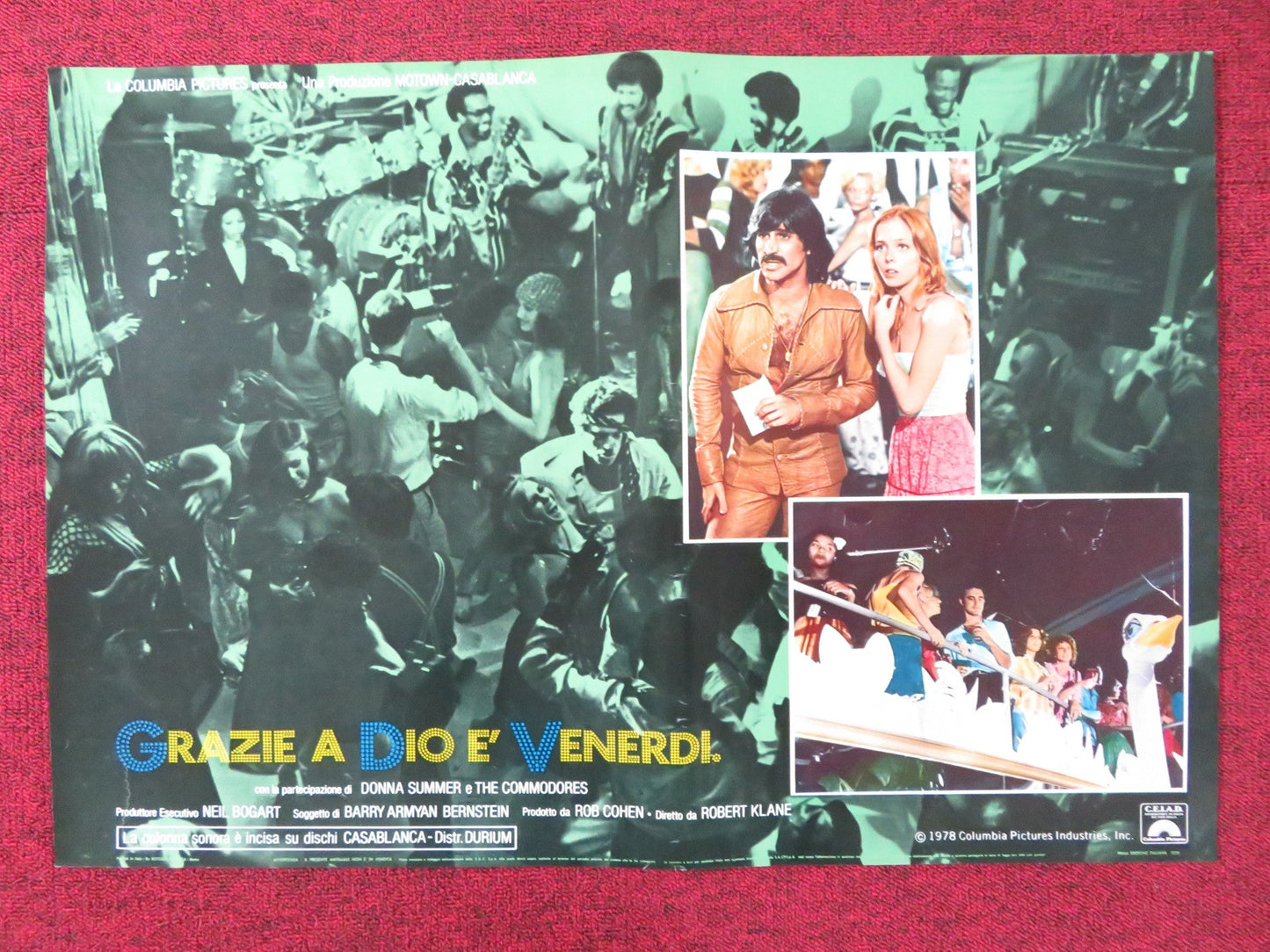 THANK GOD IT'S FRIDAY - E ITALIAN FOTOBUSTA POSTER DONNA SUMMER V.LANDSBURG 1978 Rendezvous Cinema Movie posters