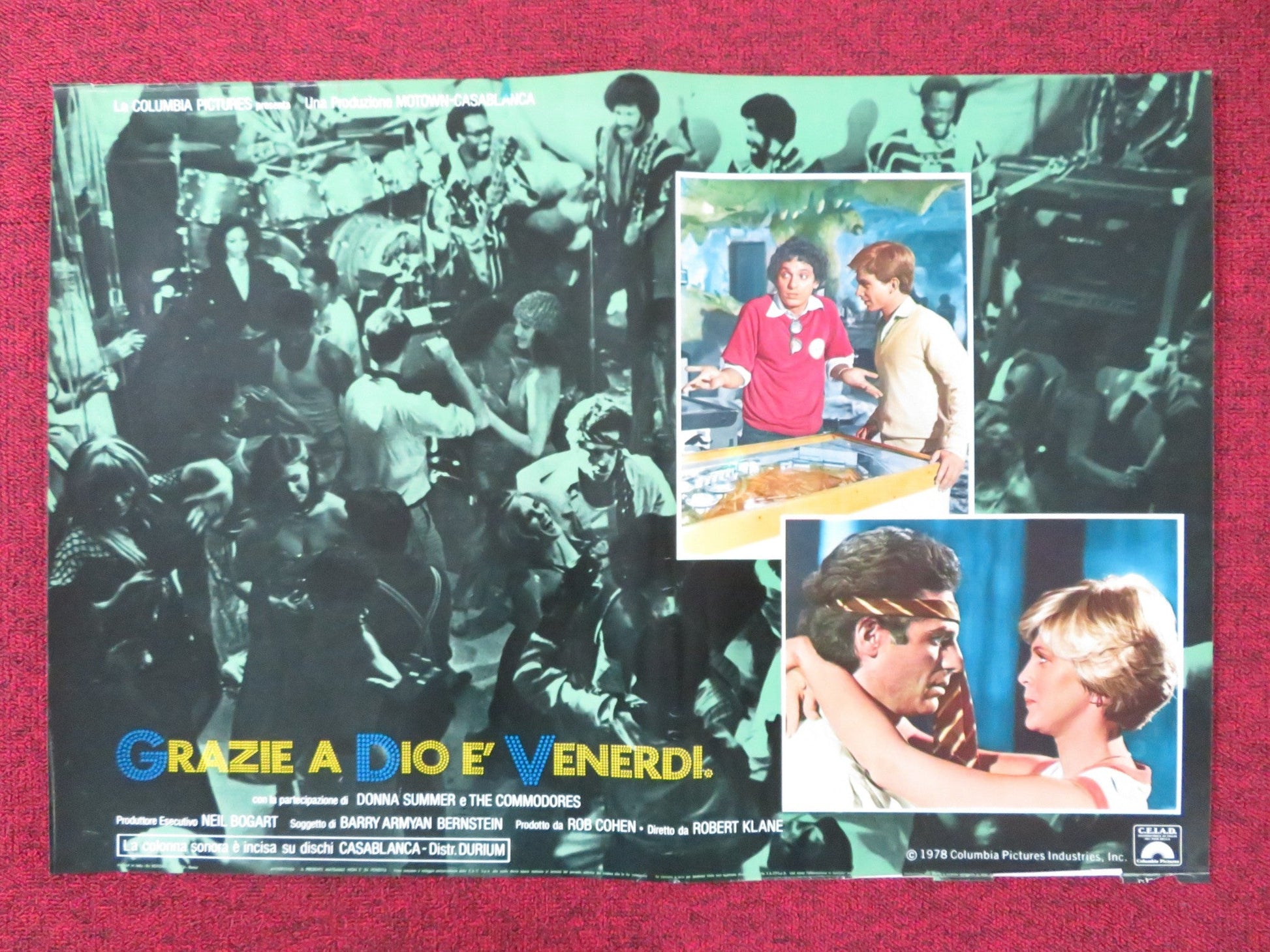 THANK GOD IT'S FRIDAY - G ITALIAN FOTOBUSTA POSTER DONNA SUMMER V.LANDSBURG 1978 Rendezvous Cinema Movie posters