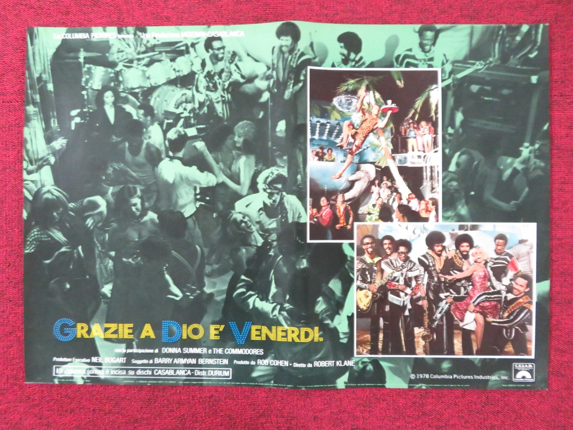 THANK GOD IT'S FRIDAY - H ITALIAN FOTOBUSTA POSTER DONNA SUMMER V.LANDSBURG 1978 Rendezvous Cinema Movie posters