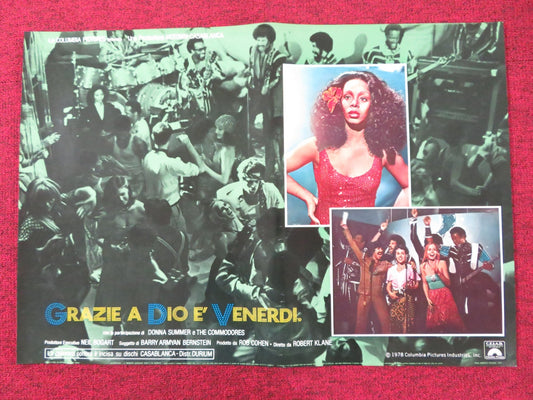 THANK GOD IT'S FRIDAY - I ITALIAN FOTOBUSTA POSTER DONNA SUMMER V.LANDSBURG 1978 Rendezvous Cinema Movie posters