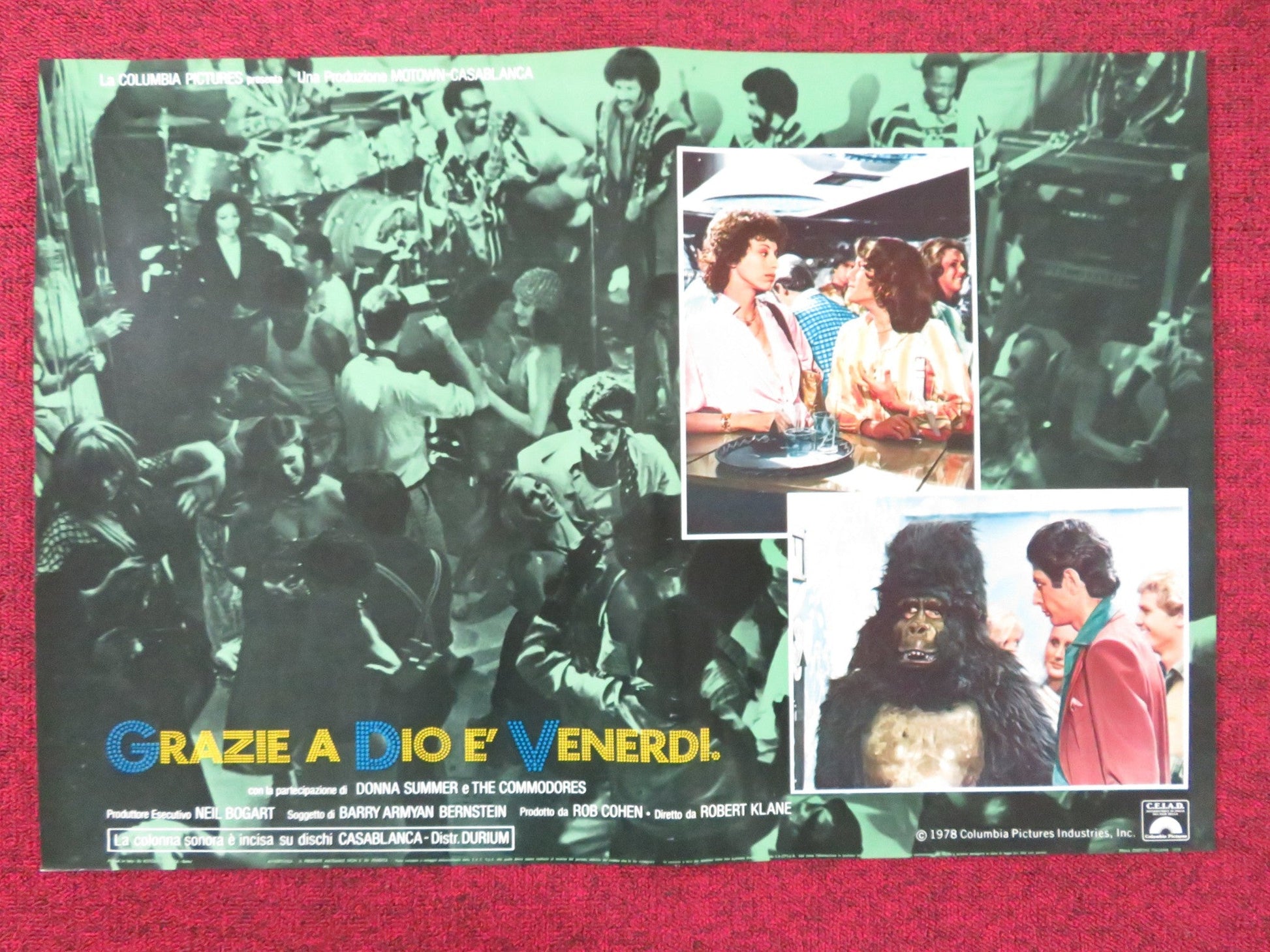 THANK GOD IT'S FRIDAY - J ITALIAN FOTOBUSTA POSTER DONNA SUMMER V.LANDSBURG 1978 Rendezvous Cinema Movie posters