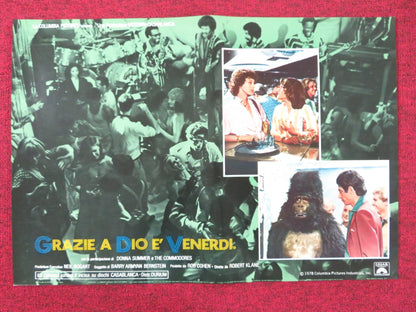 THANK GOD IT'S FRIDAY - J ITALIAN FOTOBUSTA POSTER DONNA SUMMER V.LANDSBURG 1978 Rendezvous Cinema Movie posters