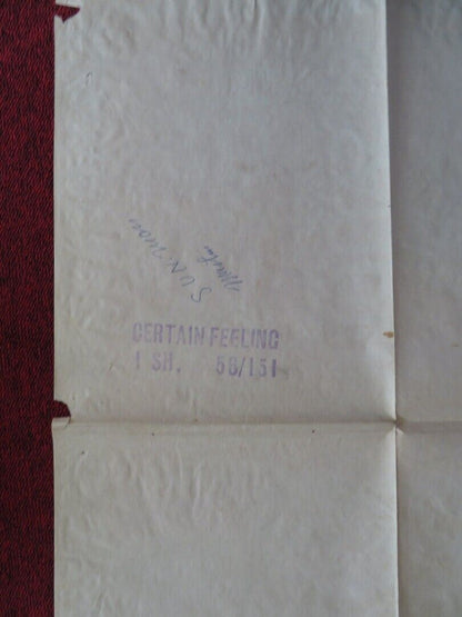 THAT CERTAIN FEELING FOLDED US ONE SHEET POSTER BOB HOPE EVA MARIE SAINT 1956 Movie posters