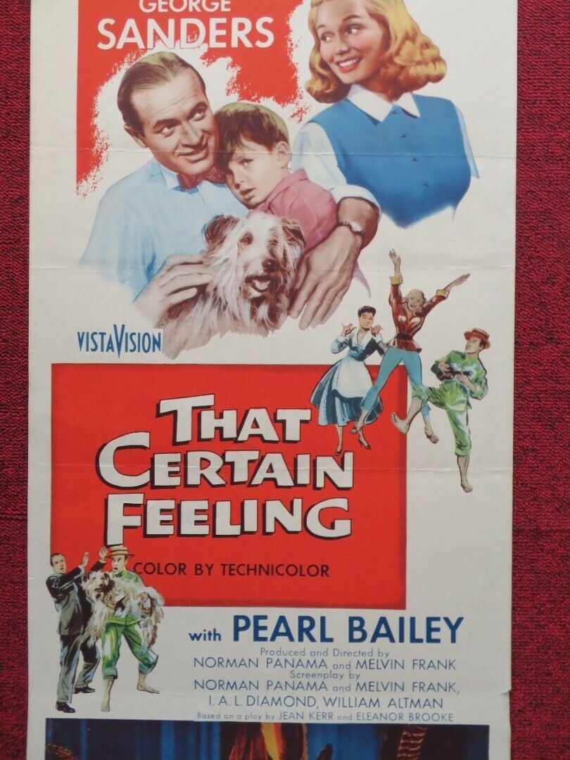 THAT CERTAIN FEELING US INSERT (14"x 36") POSTER BOB HOPE EVA MARIE SAINT 1956 Movie posters