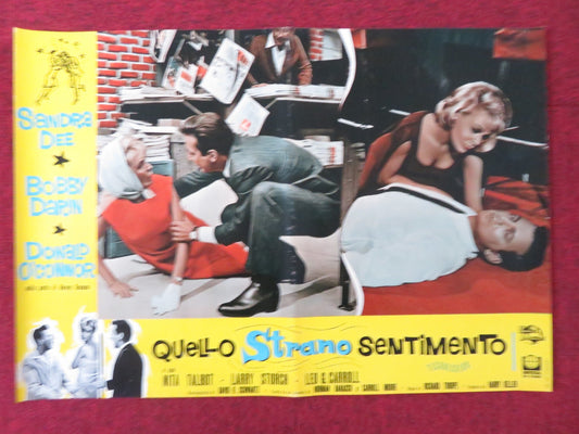THAT FUNNY FEELING - B ITALIAN FOTOBUSTA POSTER SANDRA DEE BOBBY DARIN 1965 Rendezvous Cinema Movie posters