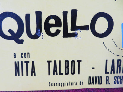 THAT FUNNY FEELING - C ITALIAN FOTOBUSTA POSTER SANDRA DEE BOBBY DARIN 1965 Rendezvous Cinema Movie posters