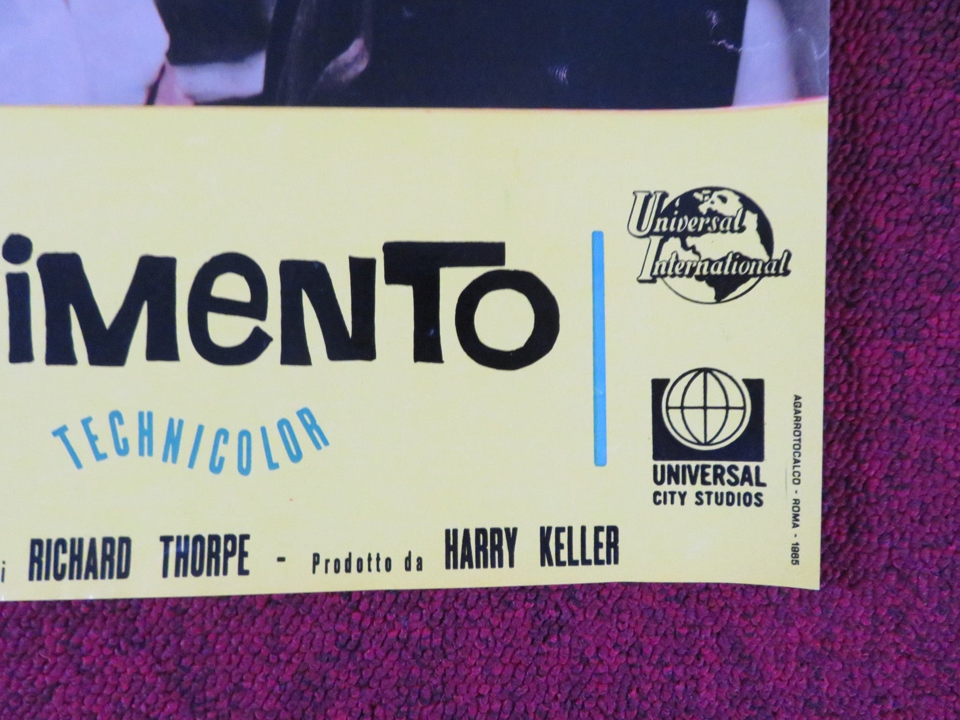 THAT FUNNY FEELING - G ITALIAN FOTOBUSTA POSTER SANDRA DEE BOBBY DARIN 1965 Rendezvous Cinema Movie posters