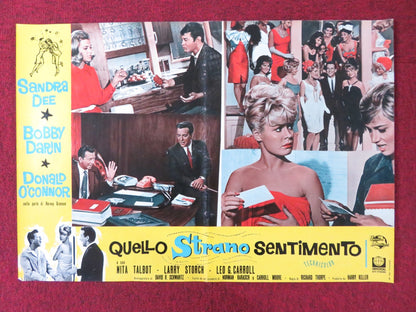 THAT FUNNY FEELING - J ITALIAN FOTOBUSTA POSTER SANDRA DEE BOBBY DARIN 1965 Rendezvous Cinema Movie posters