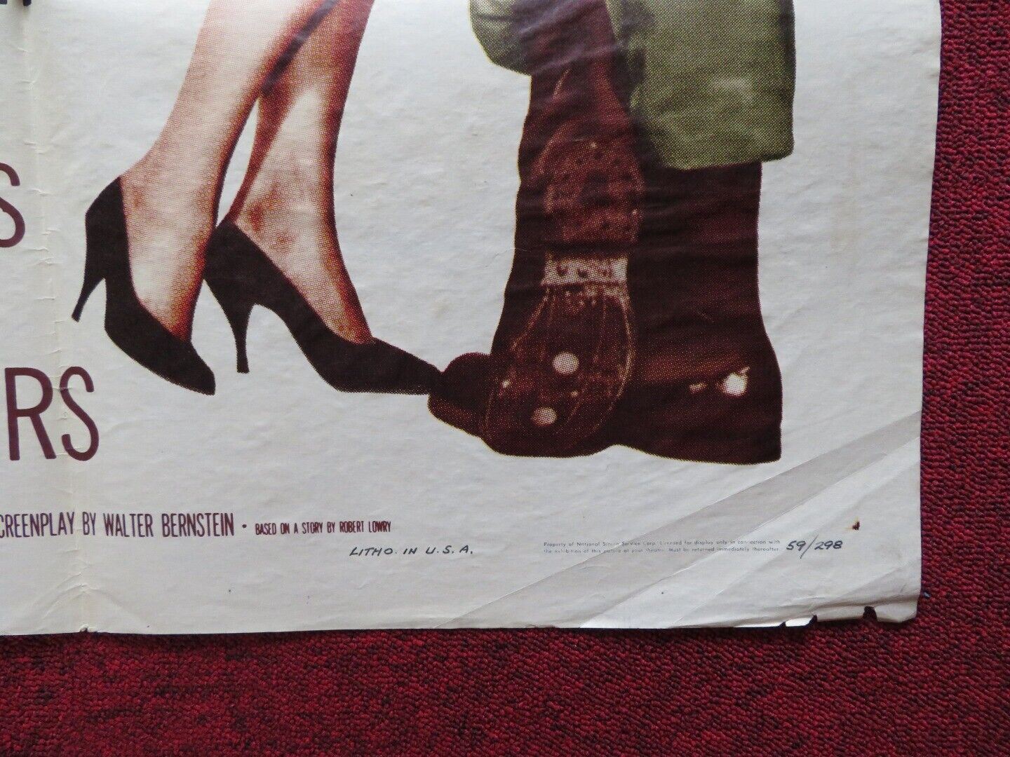 THAT KIND OF WOMAN FOLDED US ONE SHEET POSTER SOPHIA LOREN TAB HUNTER 1959 - Rendezvous Cinema