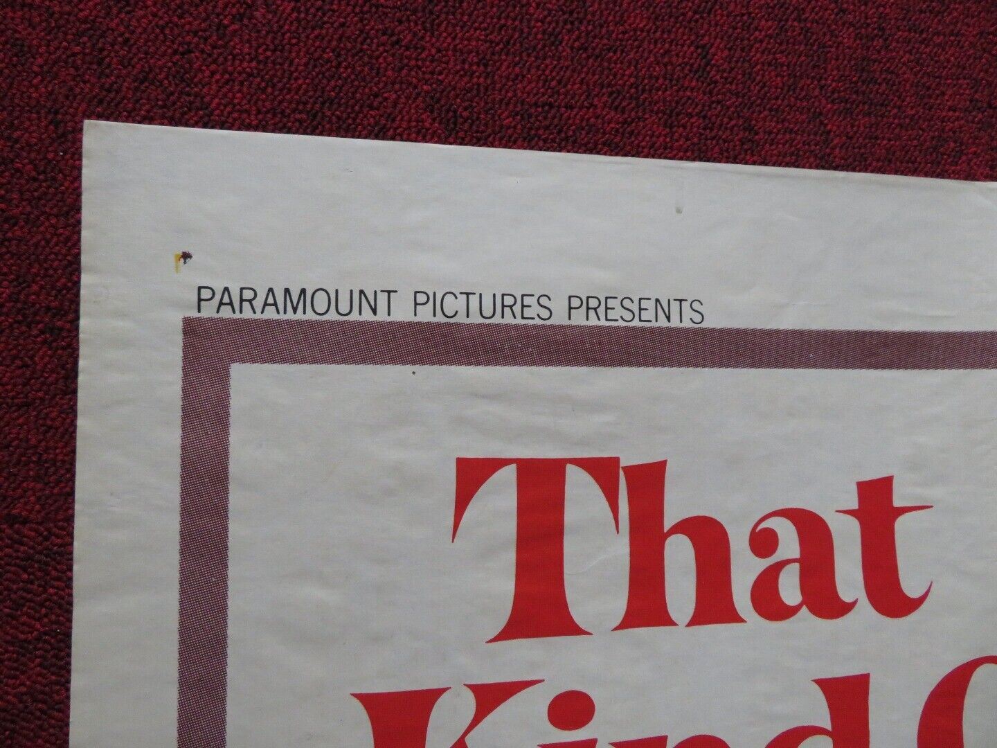 THAT KIND OF WOMAN FOLDED US ONE SHEET POSTER SOPHIA LOREN TAB HUNTER 1959 - Rendezvous Cinema