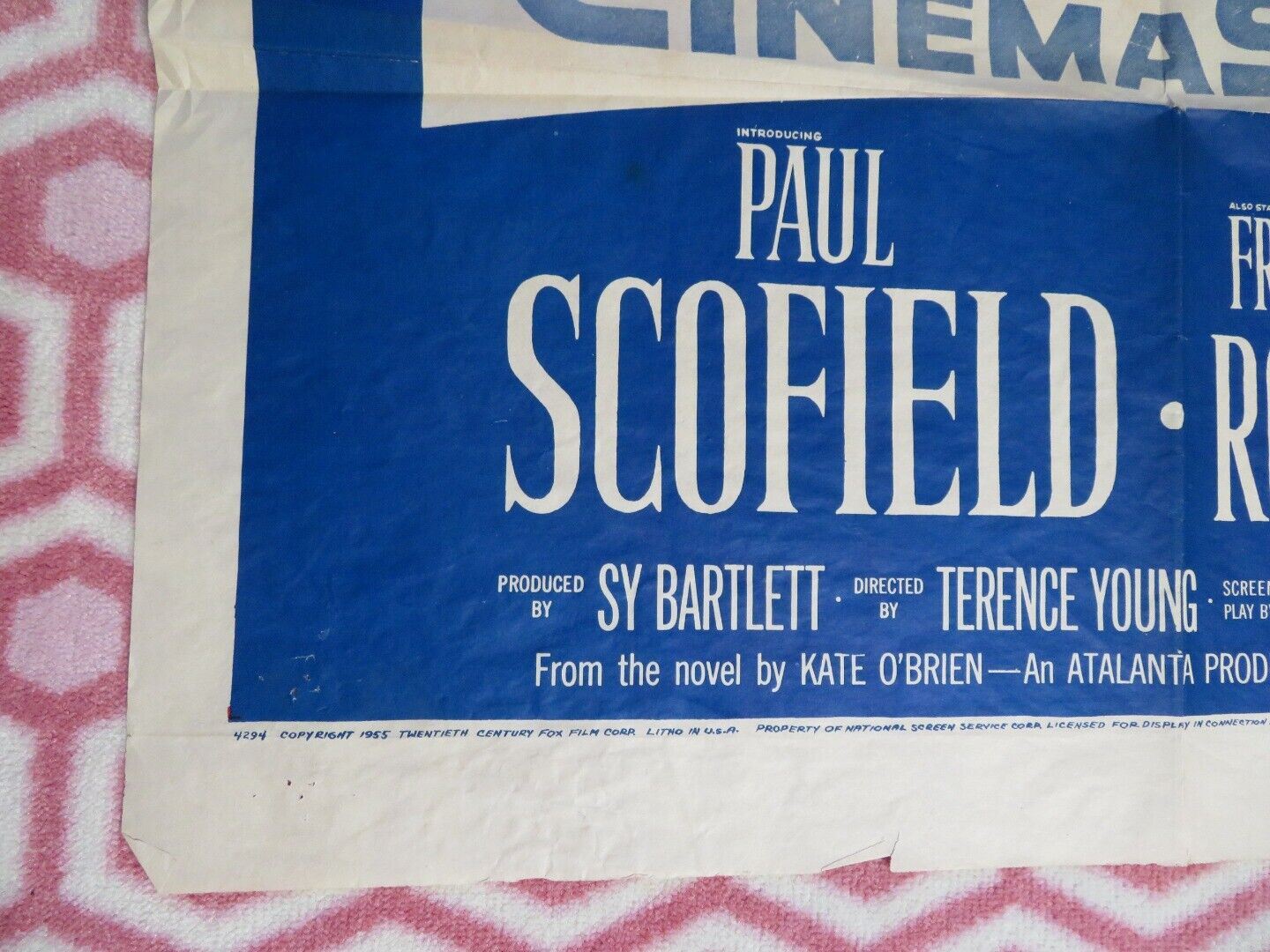 THAT LADY FOLDED US ONE SHEET POSTER OLIVIA DE HAVILLAND 1955 Movie posters