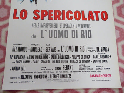 That Man from Rio ITALIAN LOCANDINA (27.5"x 13") POSTER JEAN-PAUL BELMONDO 1964 - Rendezvous Cinema