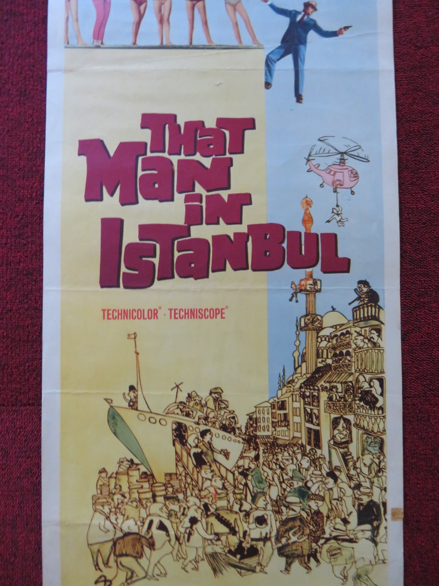 THAT MAN IN INSTANBUL US INSERT (14"x 36") POSTER HORST BUCHOLZ S. KOSCINA 1966 Rendezvous Cinema Movie posters