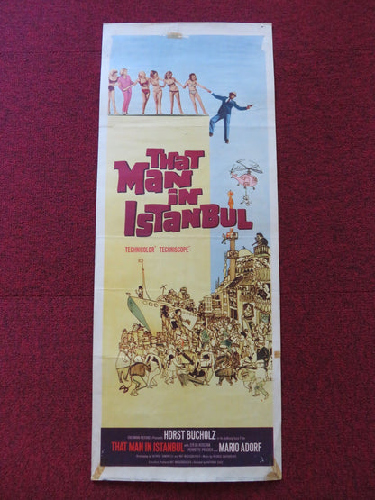 THAT MAN IN INSTANBUL US INSERT (14"x 36") POSTER HORST BUCHOLZ S. KOSCINA 1966 Rendezvous Cinema Movie posters