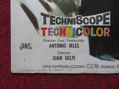 THAT MAN IN ISTANBUL SPANISH ROLLED POSTER HORST BUCHHOLZ SILVA KOSCINA 1965 Movie posters