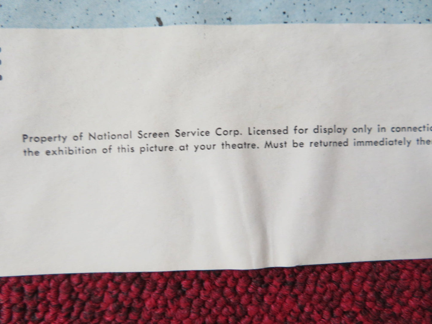 THAT NIGHT! FOLDED US ONE SHEET POSTER JOHN BEAL AUGUSTA DABNEY 1957 Rendezvous Cinema Movie posters