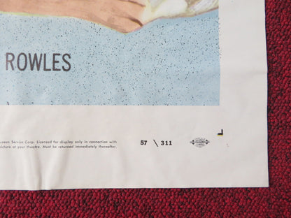 THAT NIGHT! FOLDED US ONE SHEET POSTER JOHN BEAL AUGUSTA DABNEY 1957 Rendezvous Cinema Movie posters