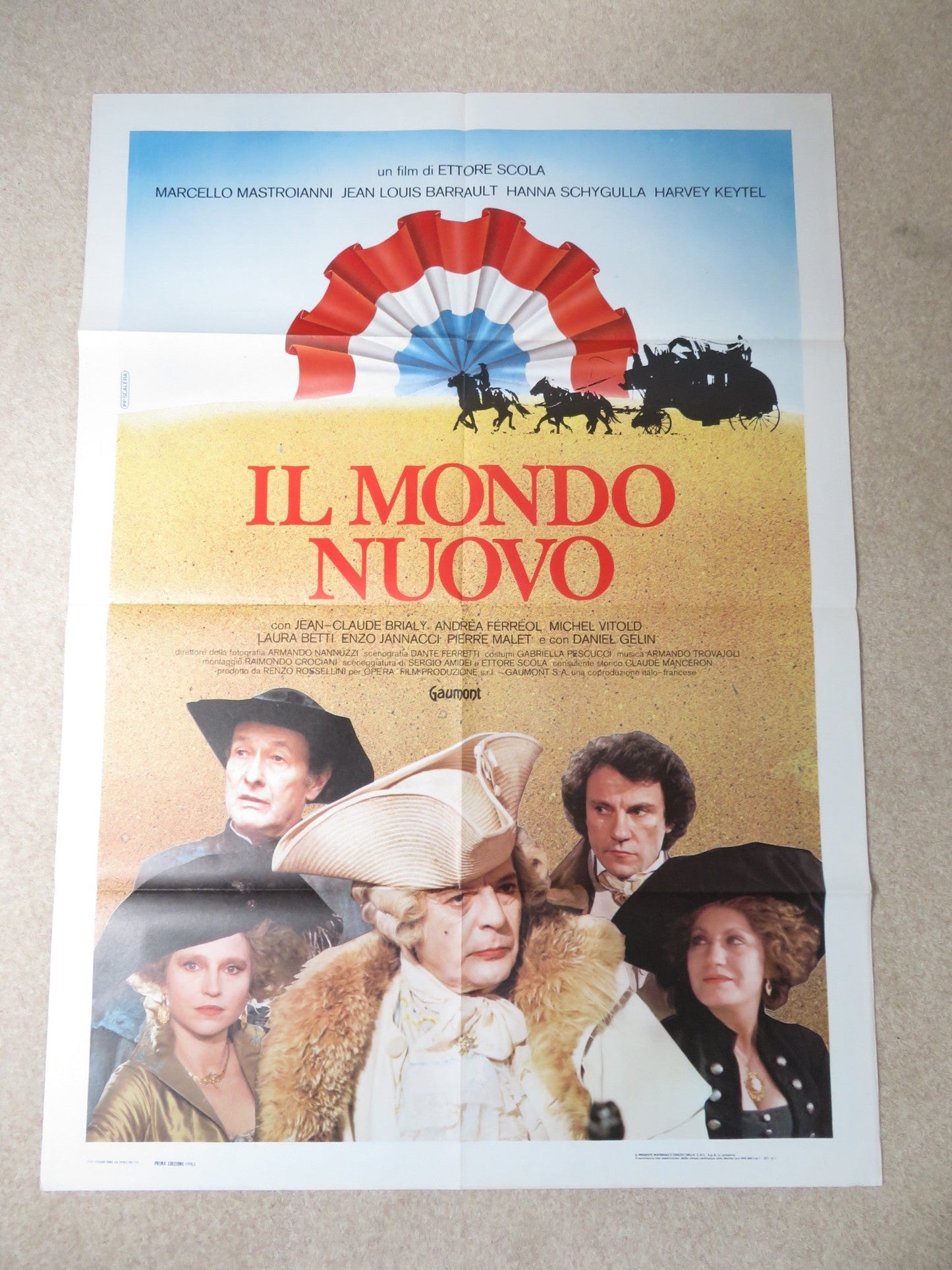 THAT NIGHT IN VARENNES ITALIAN 2 FOGLIO POSTER MARCELLO MASTROIANNI 1982 Rendezvous Cinema Movie posters