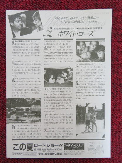 THAT SUMMER OF WHITE ROSES JAPANESE CHIRASHI (B5) POSTER TOM CONTI GEORGE 1989 Rendezvous Cinema Movie posters