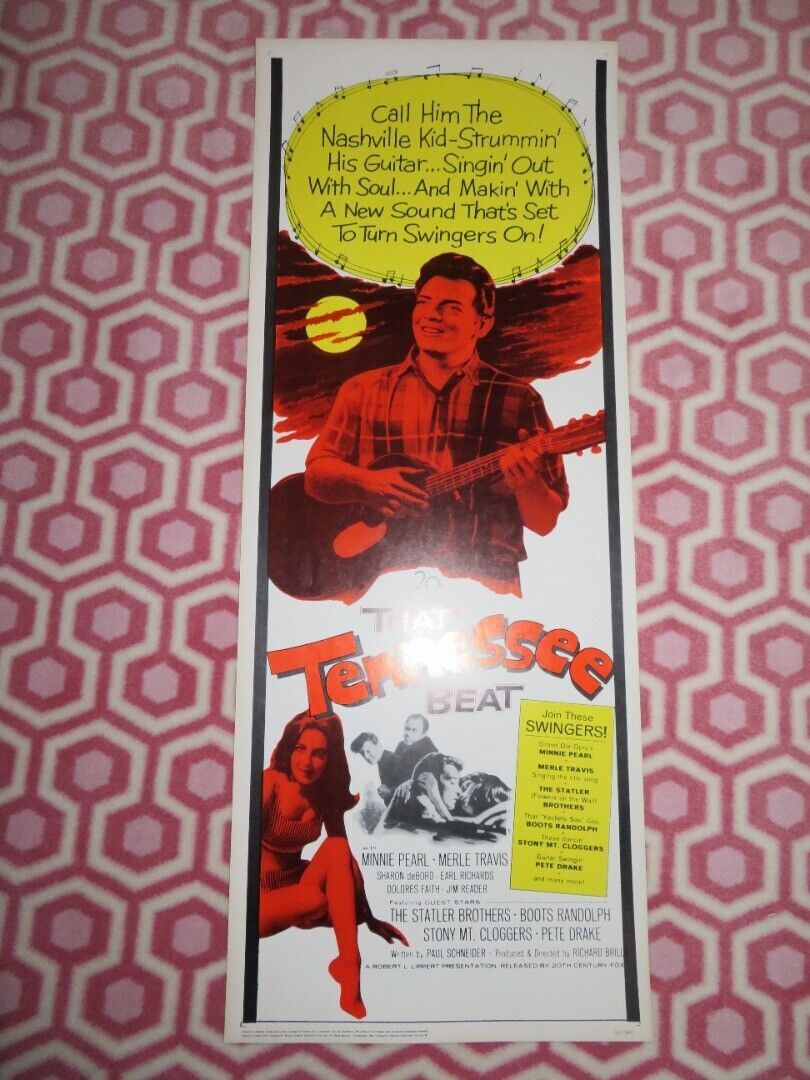 THAT TENNESSEE BEAT US INSERT (14"x 36") POSTER MINNIE PEARL MERLE TRAVIS 1966 - Rendezvous Cinema