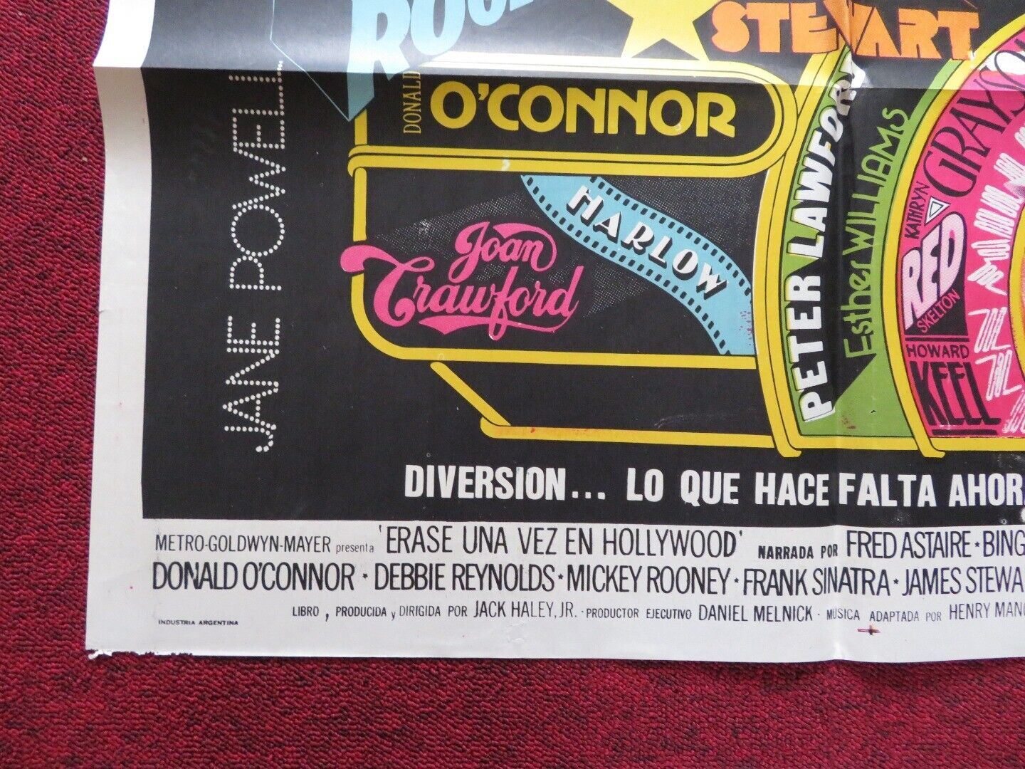 THAT'S ENTERTAINMENT FOLDED ARGENTINA ONE SHEET POSTER FRED ASTAIRE BING CROSBY - Rendezvous Cinema