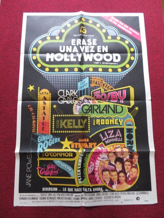 THAT'S ENTERTAINMENT FOLDED ARGENTINA ONE SHEET POSTER FRED ASTAIRE BING CROSBY - Rendezvous Cinema