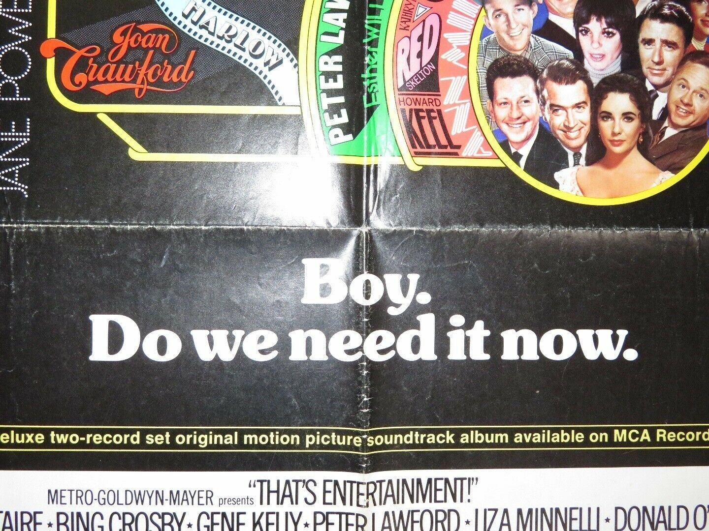 THATS ENTERTAINMENT! FOLDED US ONE SHEET POSTER FRED ASTAIRE GENE KELLY 1974 - Rendezvous Cinema