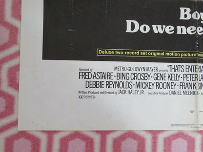 THATS ENTERTAINMENT! FOLDED US ONE SHEET POSTER FRED ASTAIRE GENE KELLY 1974 - Rendezvous Cinema